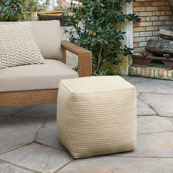 Outdoor pouf - Housewarming Gifts for Beach House