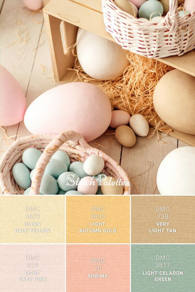 Pastel Easter color palette