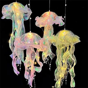 Aesthetic Calming Bedroom LED Jellyfish Lamp - Katze Home - LED Bedroom Lamp