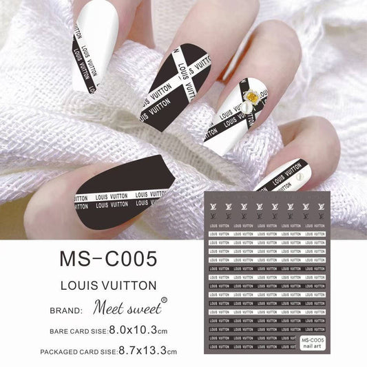 Dior / Stickers / Black - White - #81 – 365 Nail System