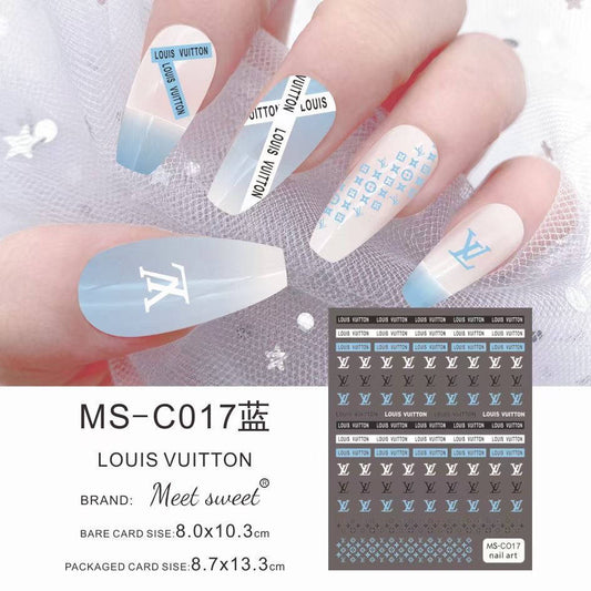 LV / Stickers / Blue - #94 – 365 Nail System