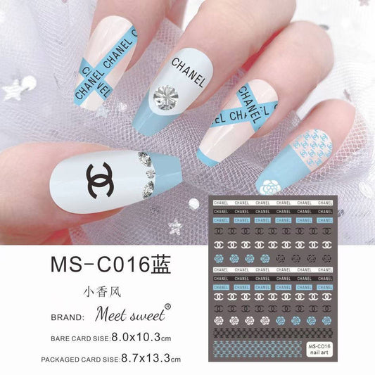 Chanel / Stickers / Blue - #88 – 365 Nail System