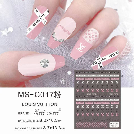 Nail Art Stickers Louis Vuitton