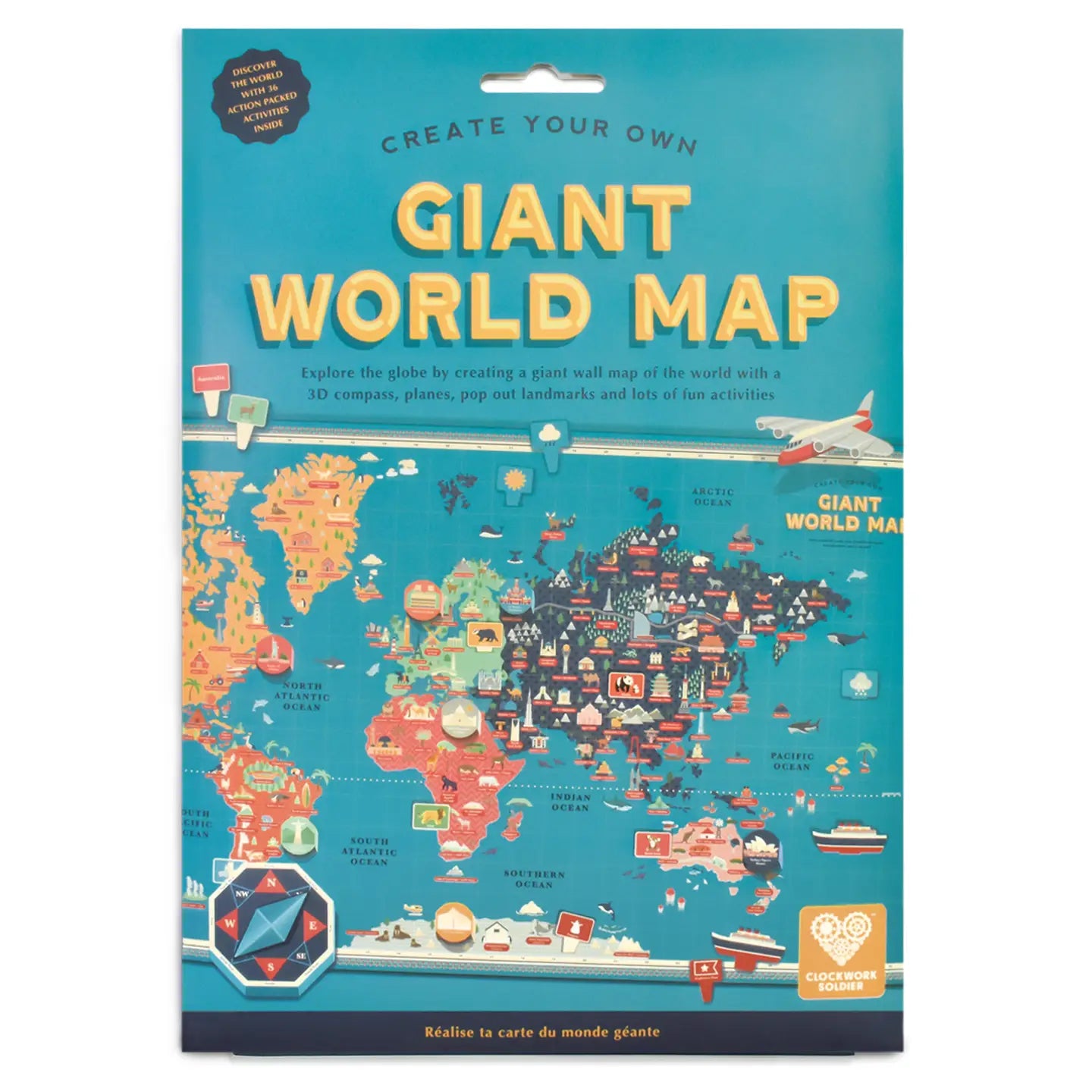 Create Your Own Giant World Map by Clockwork Soldier