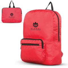 custom backpack - red