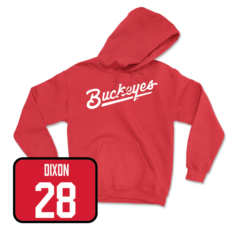 Red Men's Lacrosse Script Hoodie - Alex Dixon