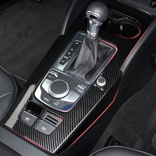 Autocollant en fibre de carbone pour volant de voiture - 77 mm - Compatible  avec Audi A3 A4 A5 Q2 - Rouge