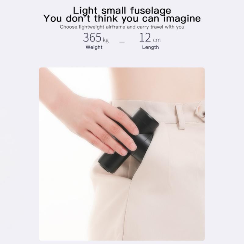 "Mini Fascia Gun 4 Massage Head | LCD Touch Screen Massage Gun 30 Gear Control" - Comfortable Neck and Body Massager online | Shop Now!