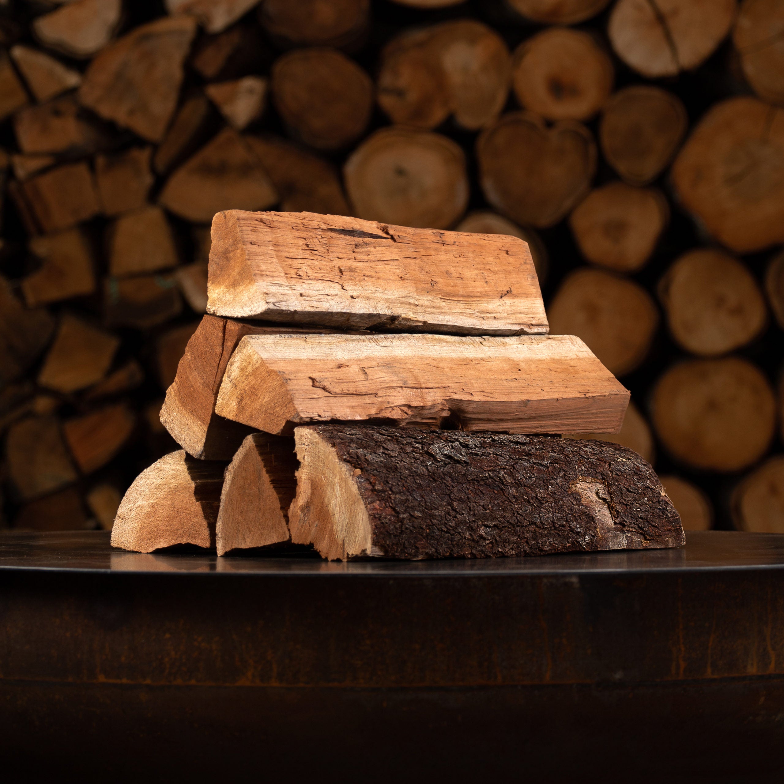 stack of Kiln dried firewood