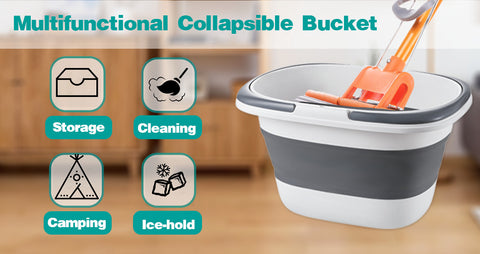 Pompotops Collapsible Bucket, Portable Sink, Multifunctional