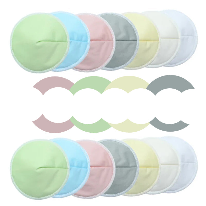 Coussinet-dallaitement-MilkPad-rose-4paires-tissu-plusieurs-couleurs