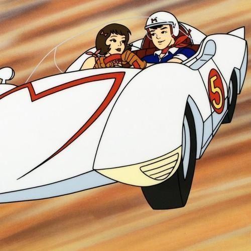 Speed Racer and Trixie Tatsuo Yoshida Sericel plus Color Background ...