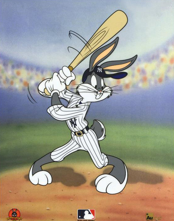 Bugs Bunny at Bat for the Yankees - Limited Edition Sericel by Warner Bros. - Art Deals