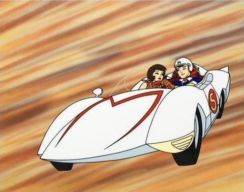 Speed Racer and Trixie Tatsuo Yoshida Sericel plus Color Background ...