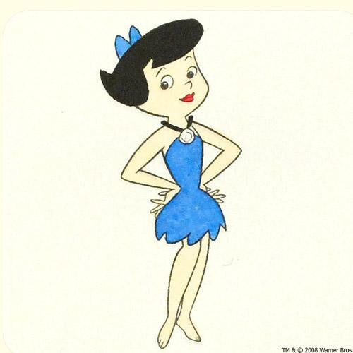 Hanna Barbera Betty Rubble Flintstones Hand Tinted Color Etching Art Deals 6898