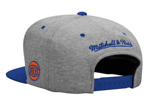 grey and blue knicks hat