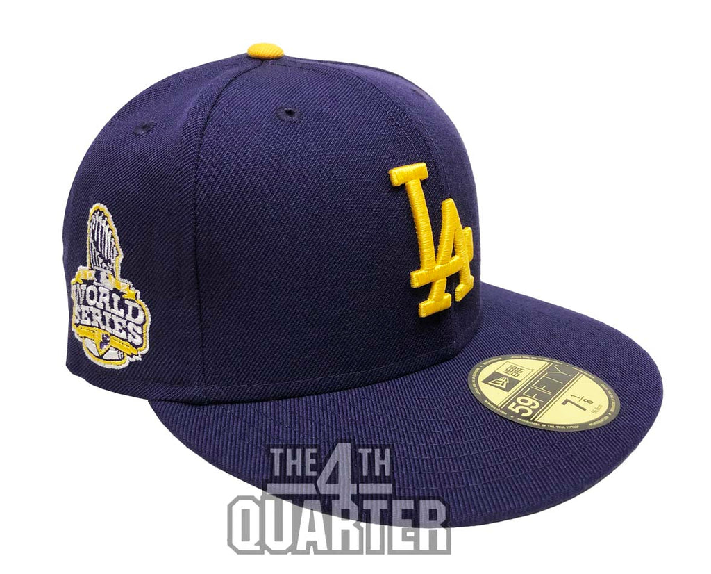 purple yellow dodgers hat