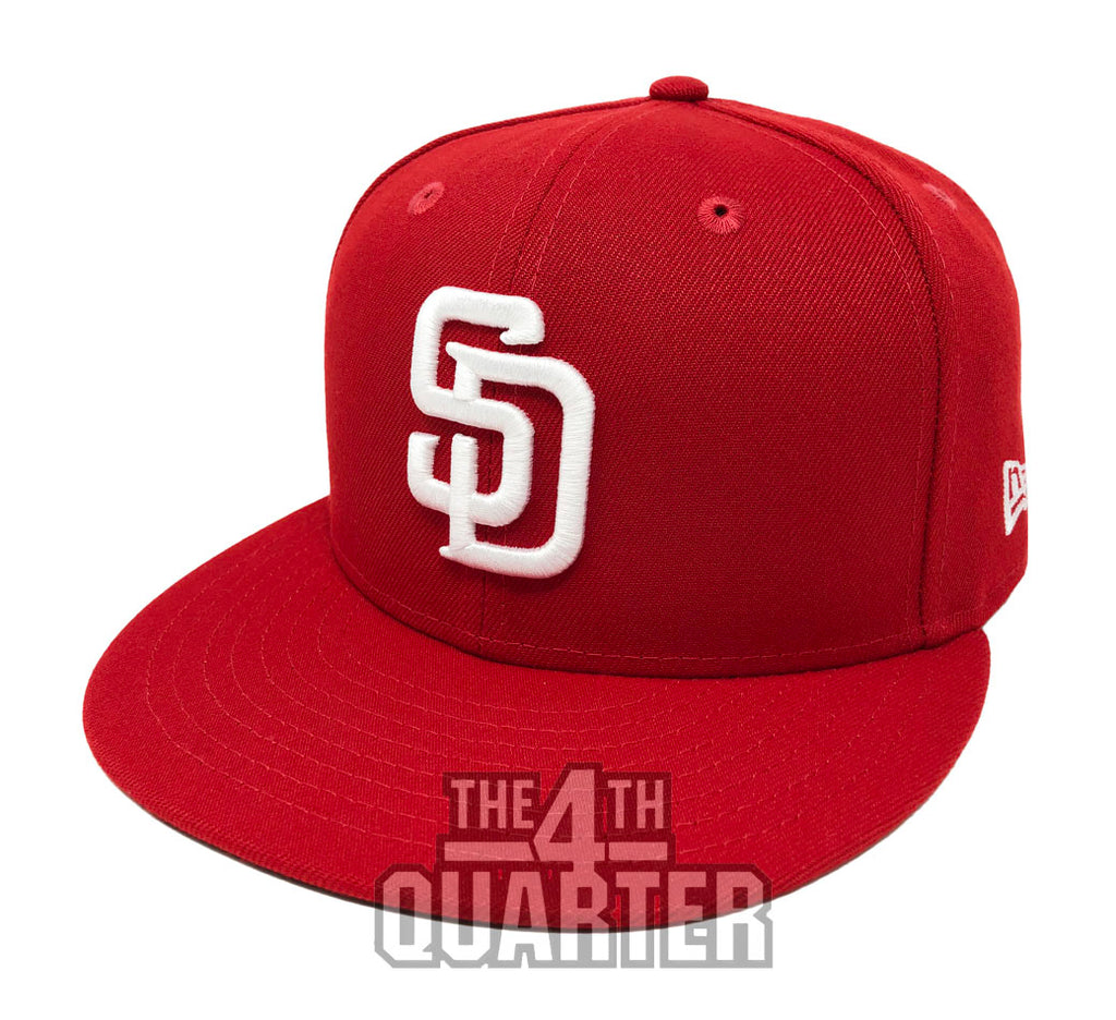 San Diego Padres Snapback New Era 9fifty Black White Logo Red Cap Hat The 4th Quarter