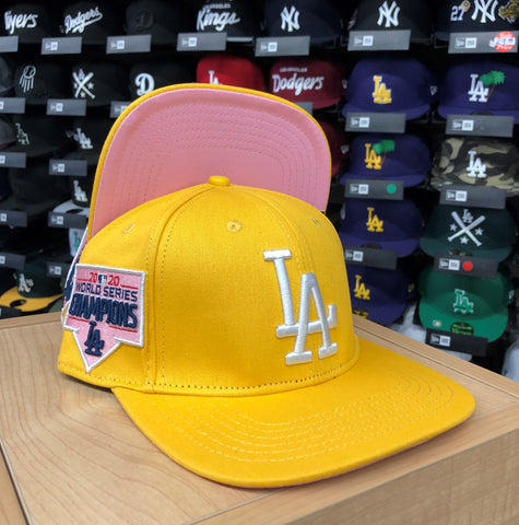 Los Angeles Dodgers Pro Standard Snapback 2020 Champions Yellow Cap Ha ...