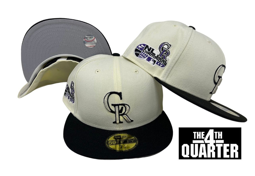 Certificaat Perioperatieve periode zwaard Colorado Rockies Fitted New Era 59Fifty 07 NL Champs WS Chrome Black C –  THE 4TH QUARTER