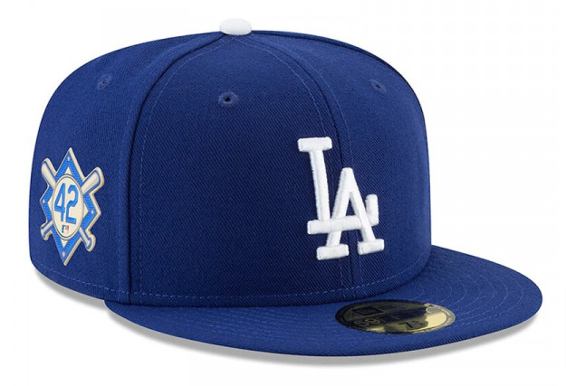 Los Angeles Dodgers Kids Fitted New Era 59Fifty On Field Jackie Robins ...