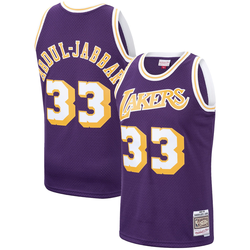 black and purple lakers jersey