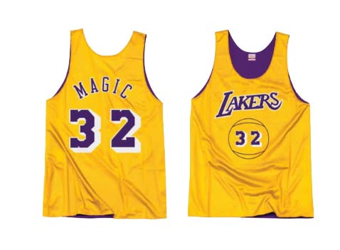 magic johnson reversible jersey