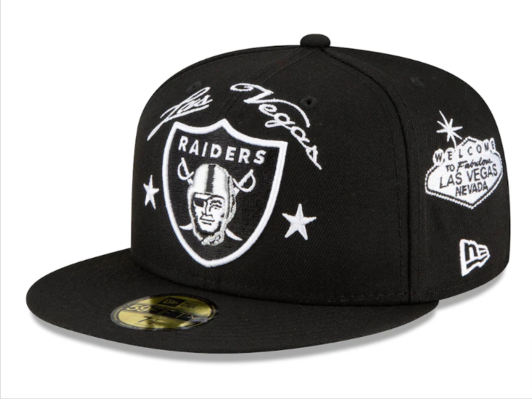 Lids Las Vegas Raiders New Era Retro 59FIFTY Fitted Hat Cream ...