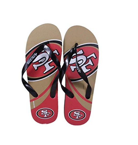 san francisco 49ers flip flops