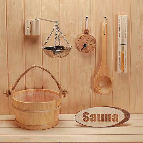 Wooden Sauna Accessories Kit – Sauna Shop