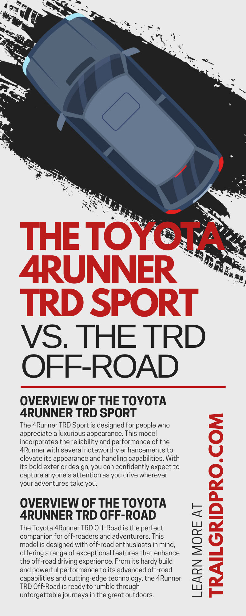 The Toyota 4Runner TRD Sport vs. the TRD Off-Road