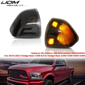 2010-2018 Dodge 1500-5500 Tow Mirror Smoked Amber Turn Signal Light - ProDieselPerformance