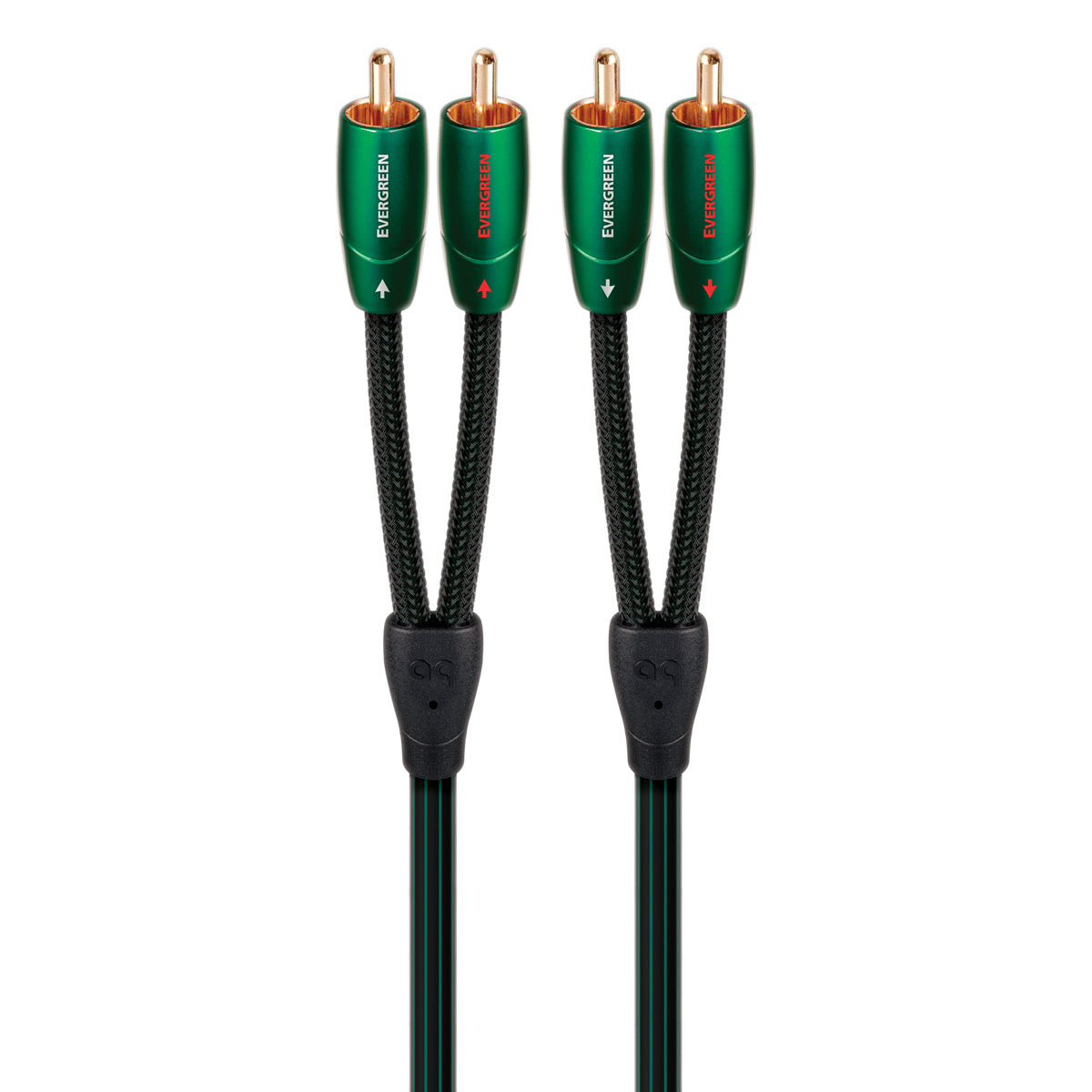 Photos - Cable (video, audio, USB) AudioQuest Evergreen RCA Male to RCA Male Cable - 4.92 ft.  Green EV (1.5m)
