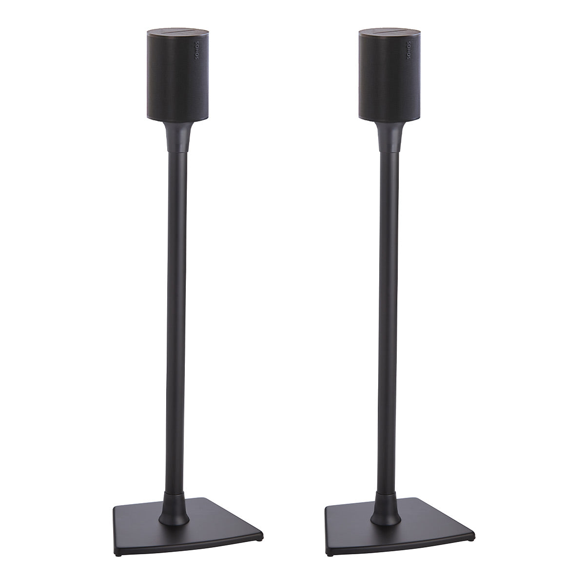 Photos - Hi-Fi Rack / Mount Sanus Systems Sanus Fixed-Height Speaker Stands for Sonos Era 100 - Pair  Black W (Black)