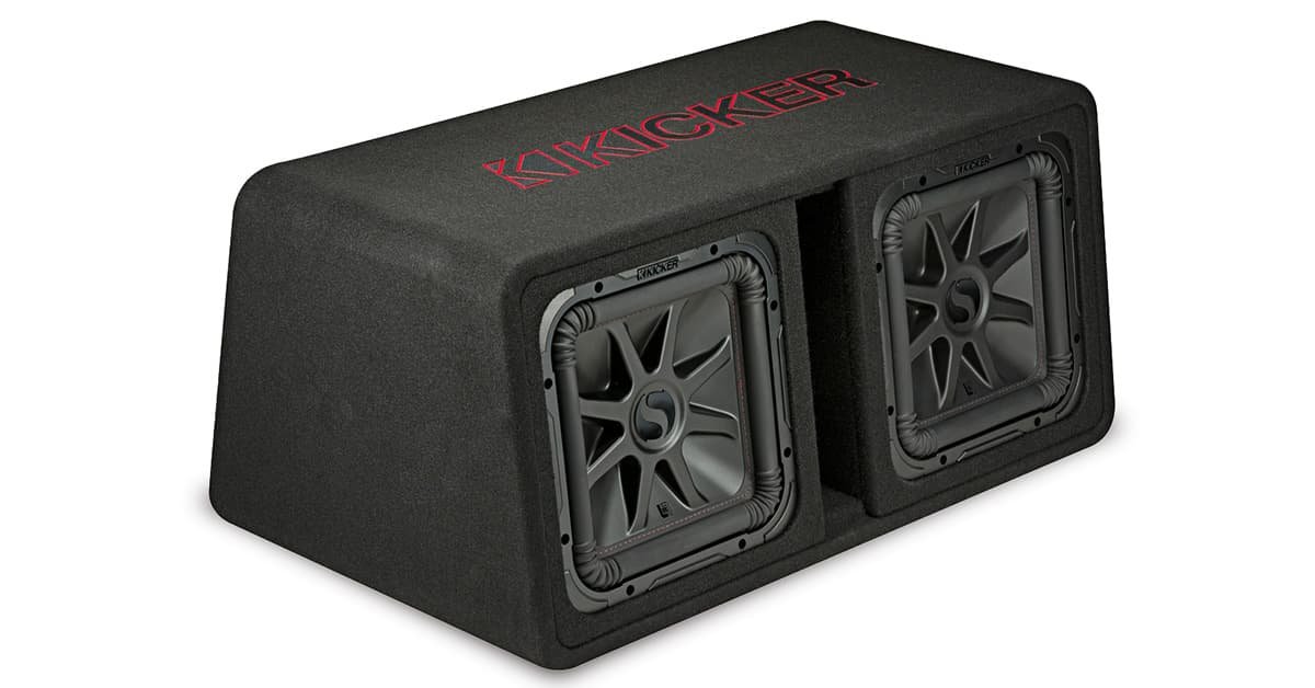 Kicker 45DL7R122 Dual 12" 2-Ohm L7R Loaded Vented Enclosure