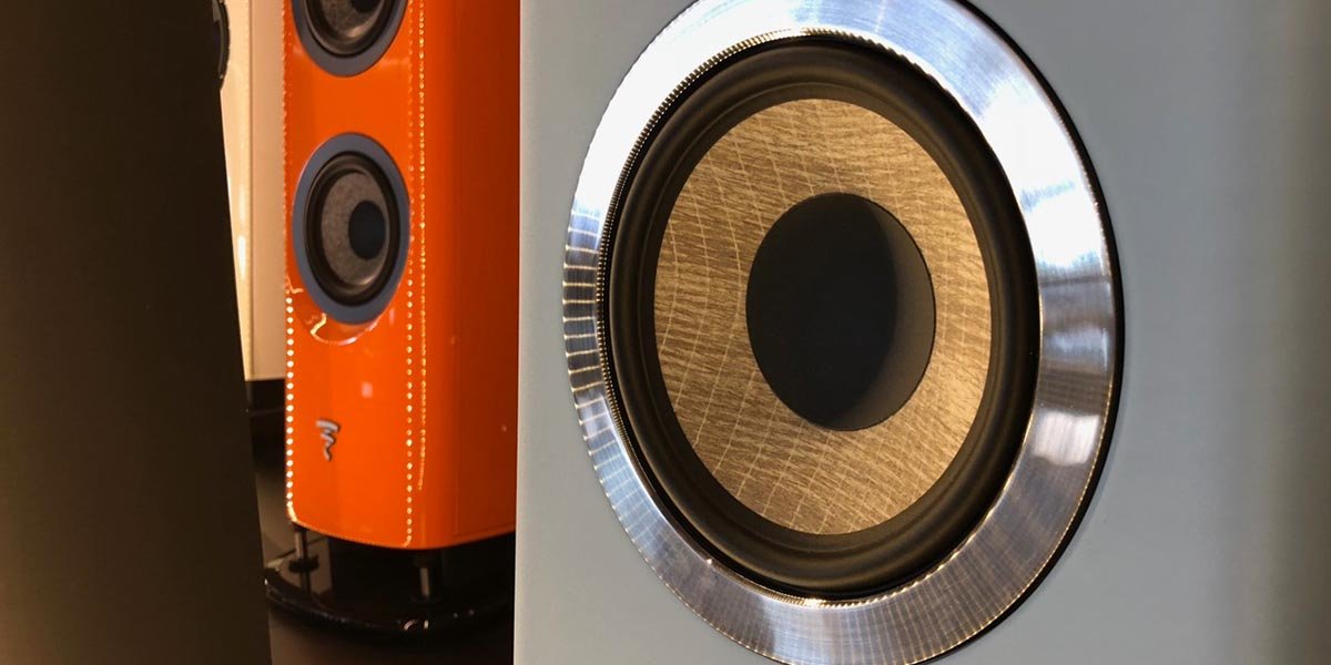 Closer image of finished speakers