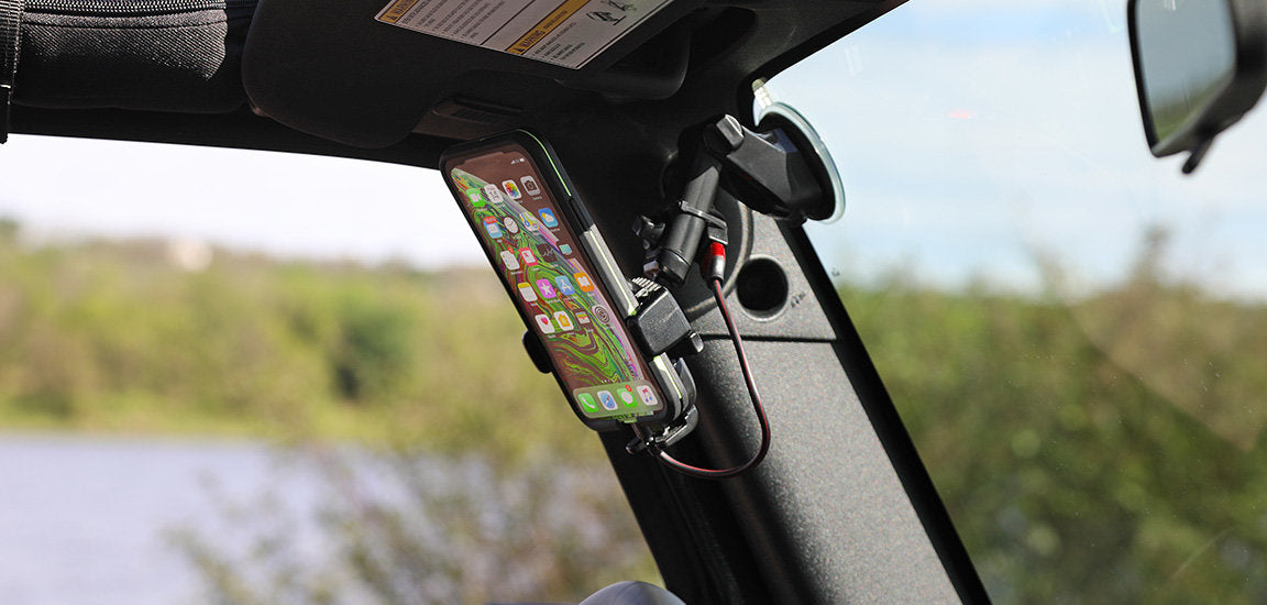 Windshield phone mount