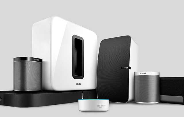 Sonos speakers grouping with Alexa