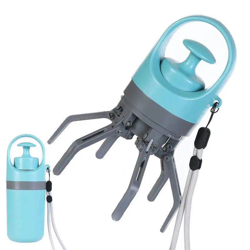 Hygienic Dog Cleanup: No-Touch Pooper Scooper with Bag Dispenser. Convenient Claw Design for Easy Pet Waste Collection.