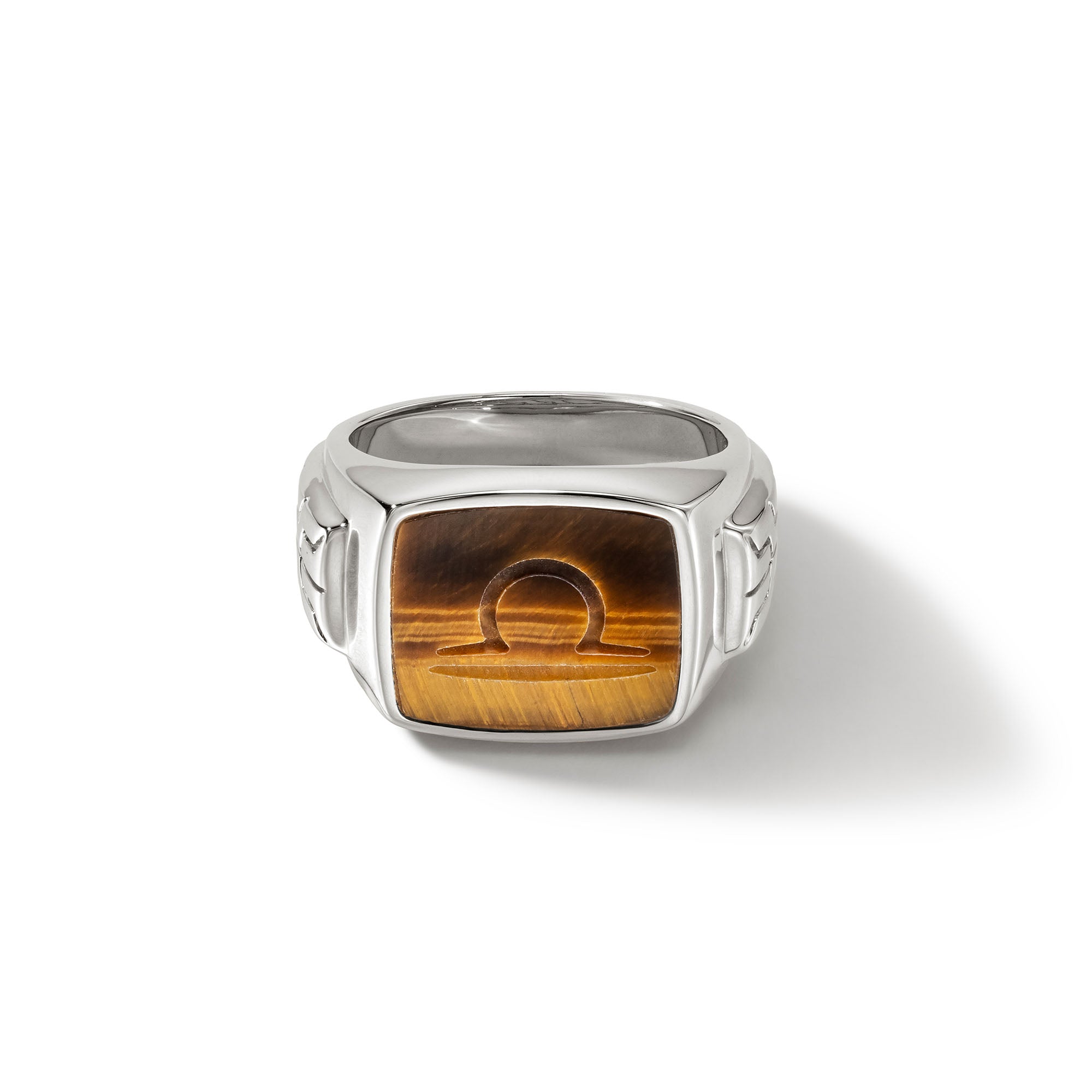 Shop John Hardy Carved Signet Ring In Sterling Silver