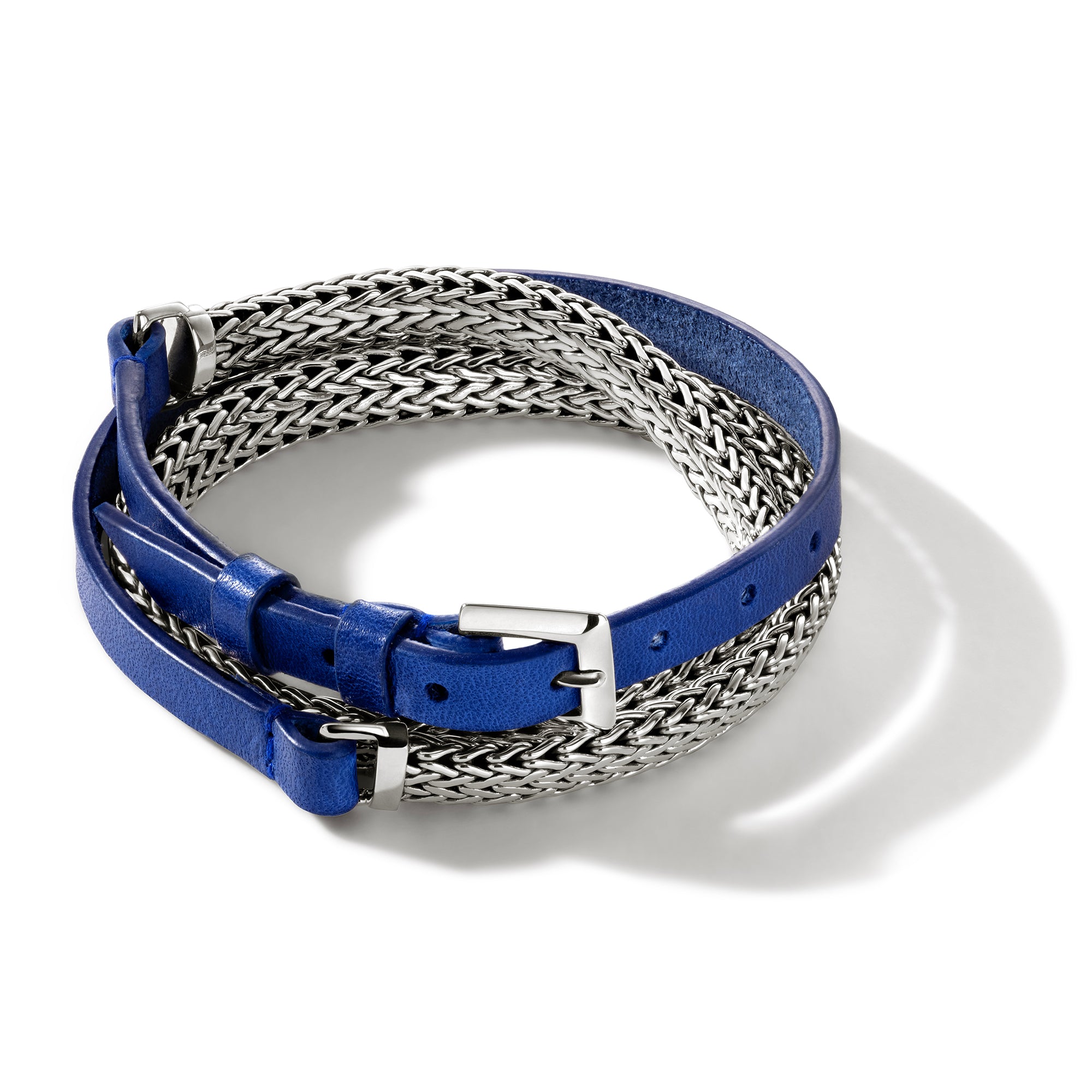 Shop John Hardy Icon Wrap Bracelet In Blue