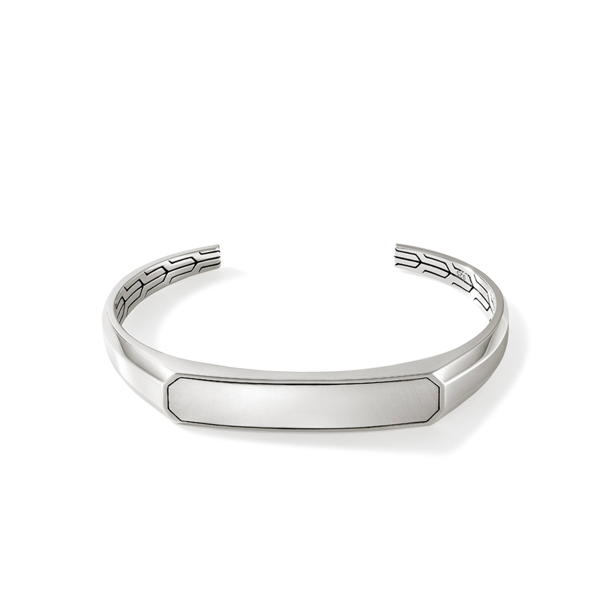 Shop John Hardy Id Cuff Bracelet In Sterling Silver