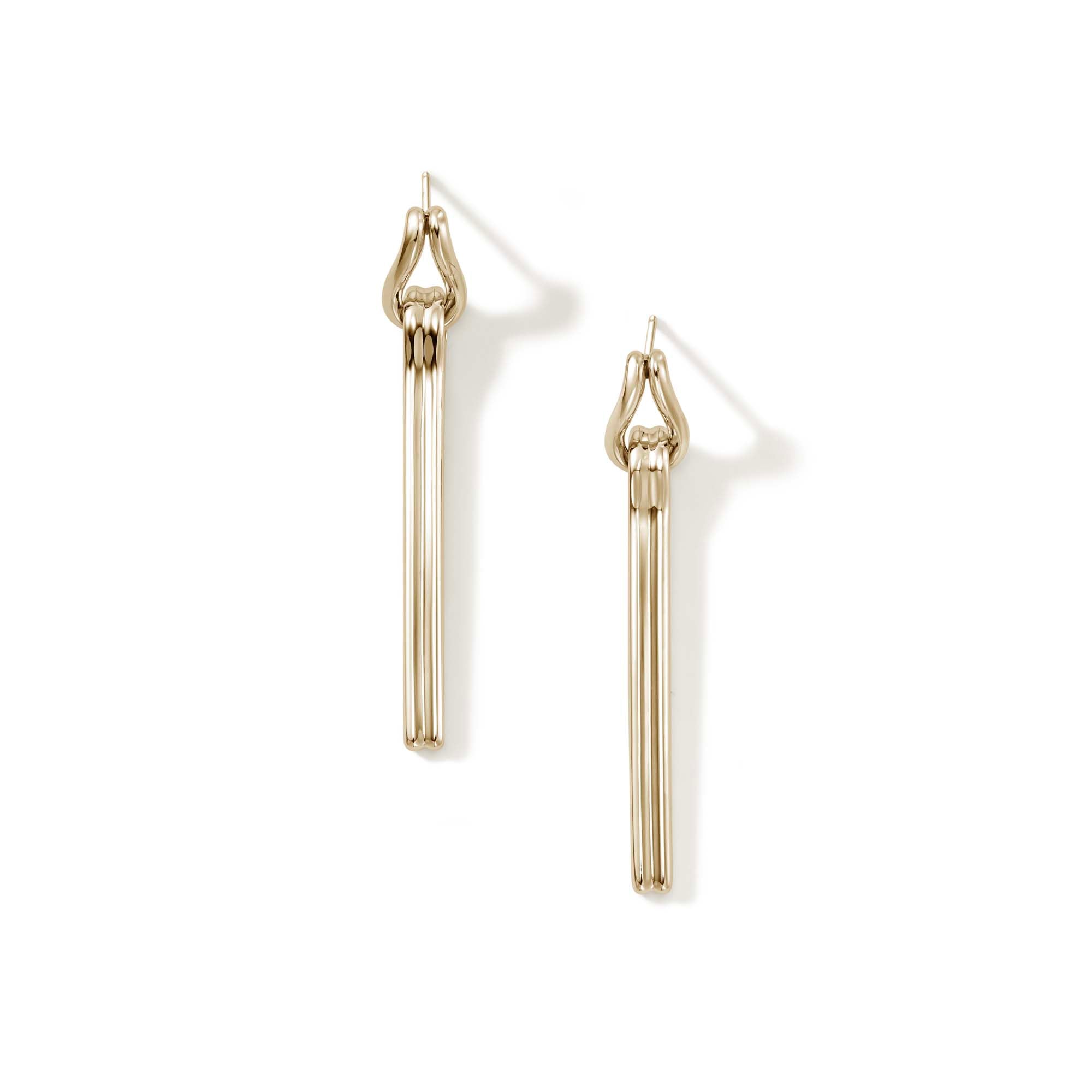 Shop John Hardy Surf Drop Earring In Gold