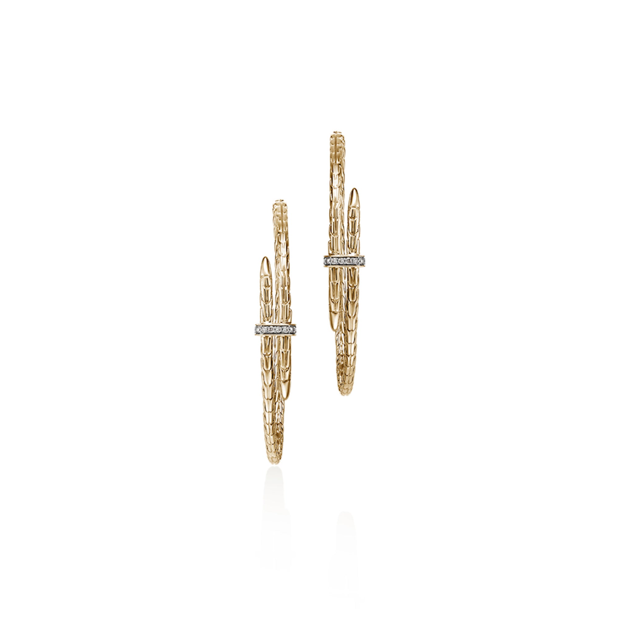 Shop John Hardy Spear Hoop Earring In Gold