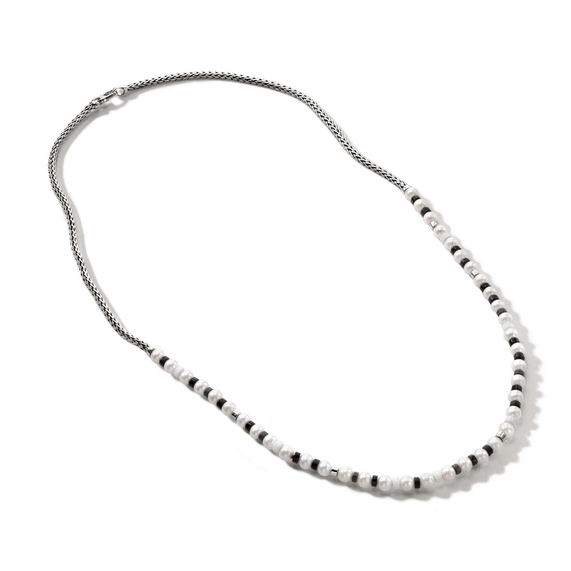 John Hardy Colorblock Pearl 3.5mm Necklace In Metallic