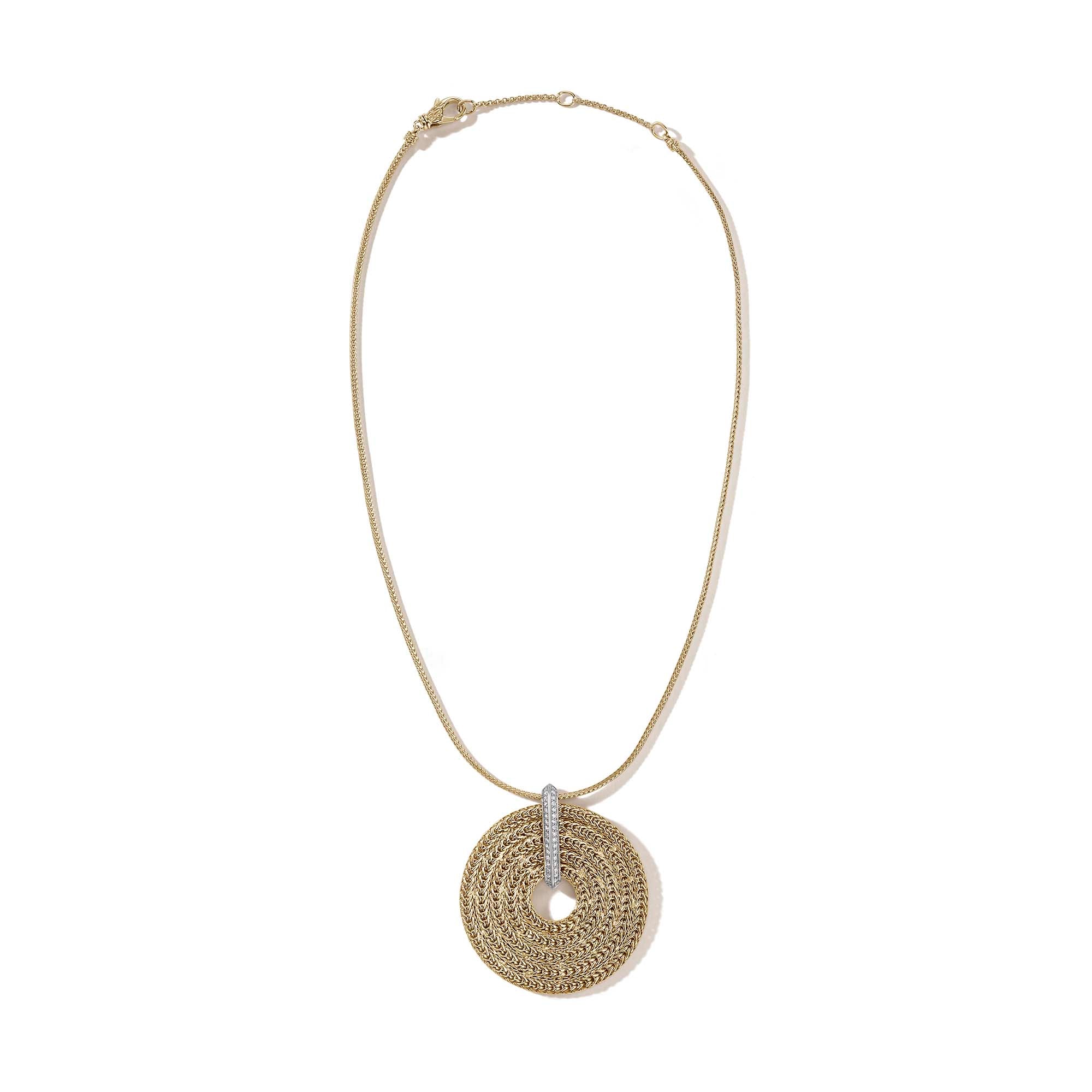 Shop John Hardy Rata Chain Pendant Necklace In Gold