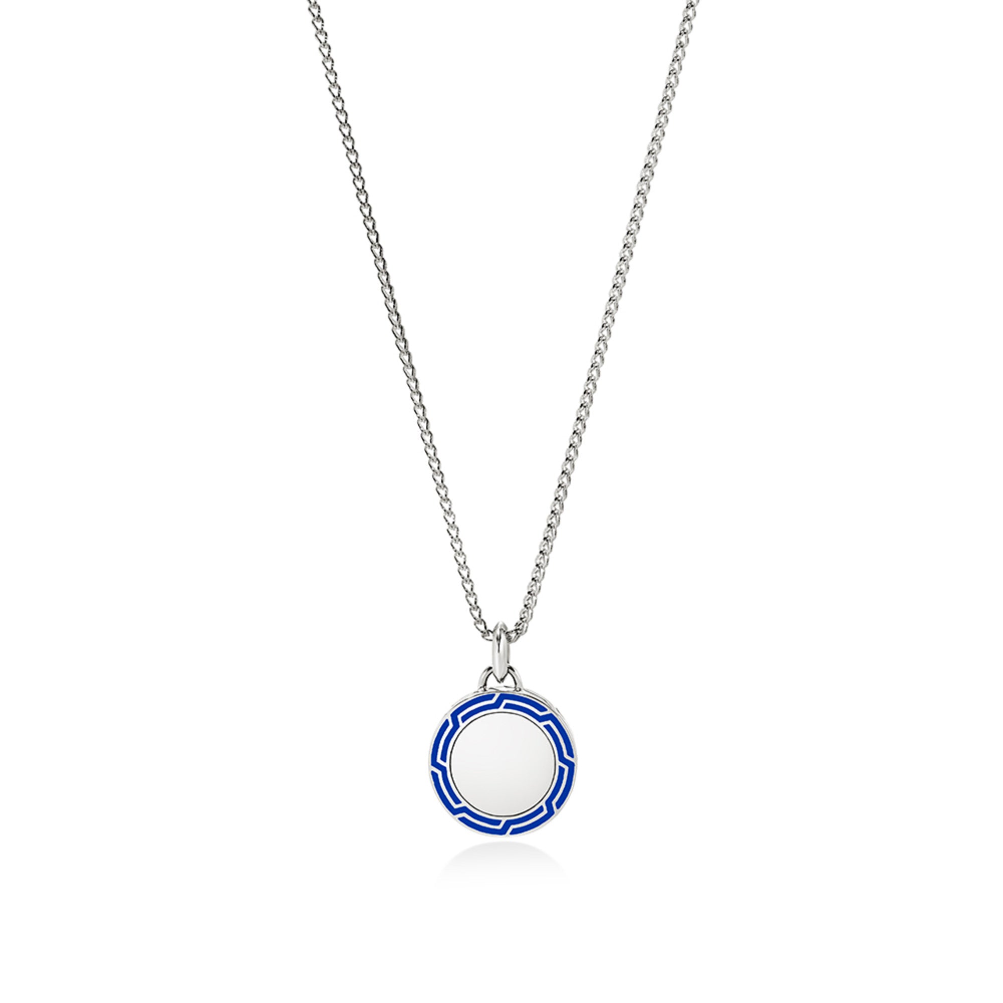 Shop John Hardy Tag Necklace In Blue