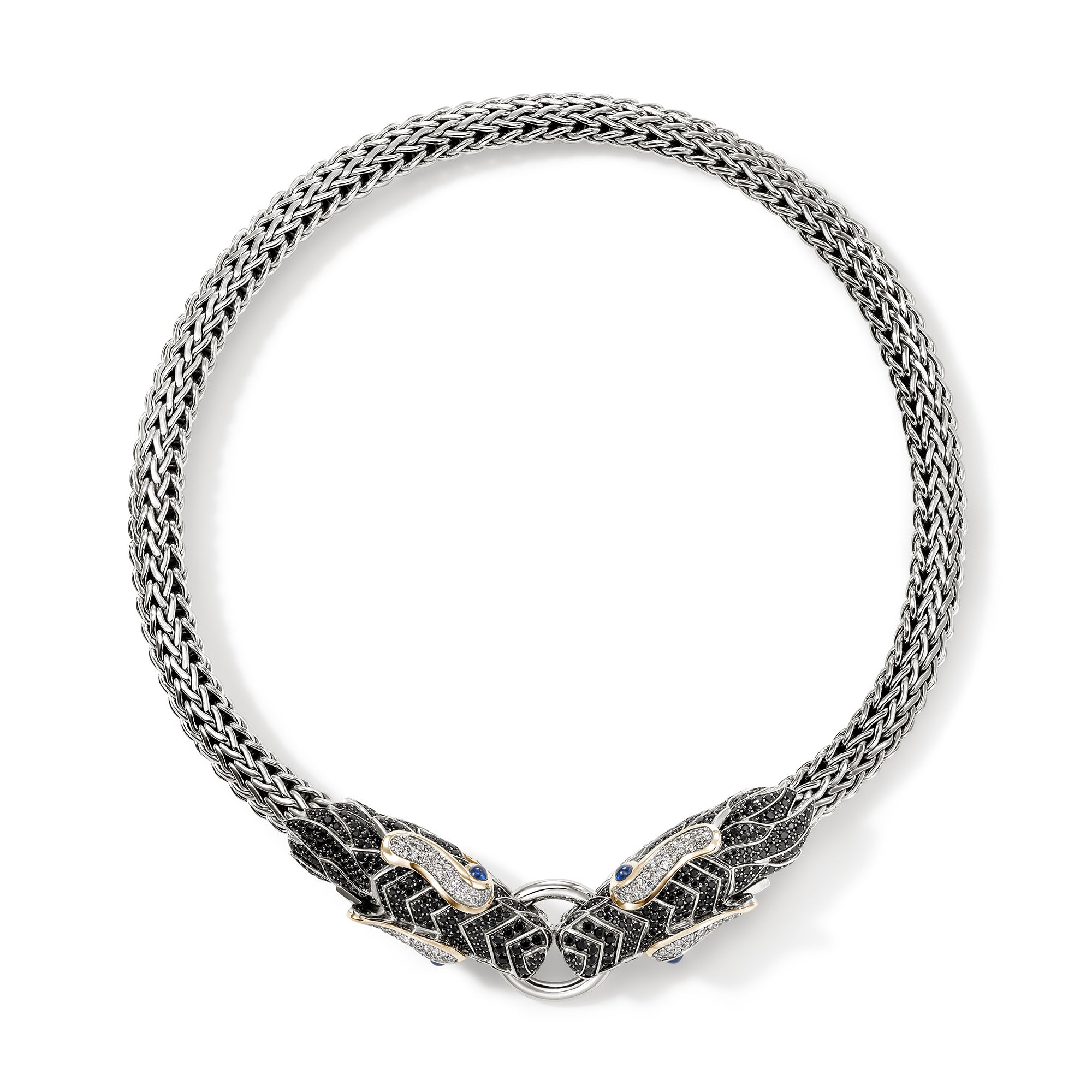 Shop John Hardy Naga Choker Necklace In Silver