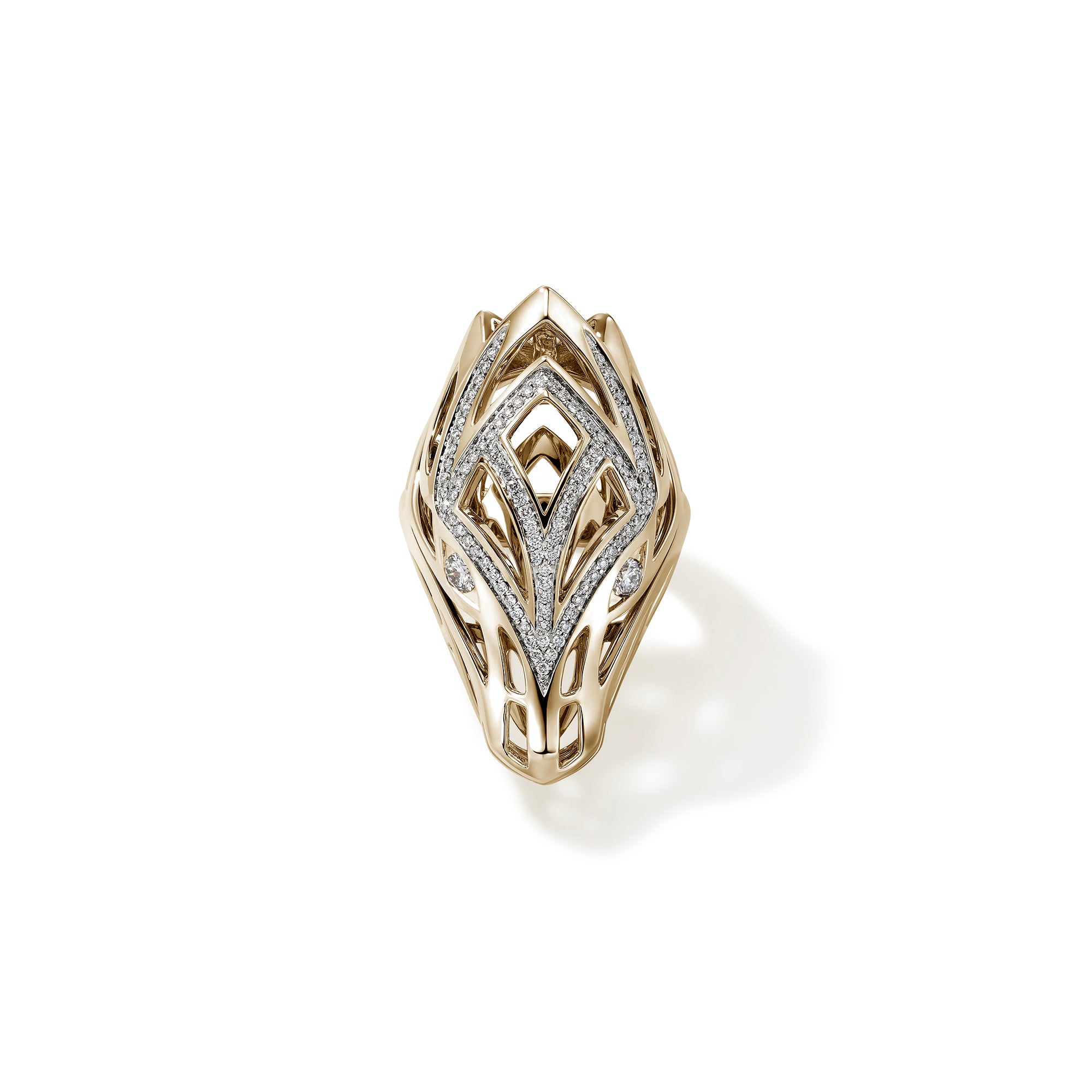 Shop John Hardy Naga Ring In Gold