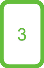 a planning poker card representing story point value 3